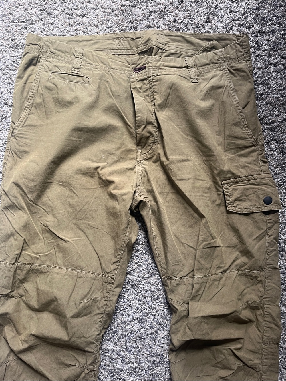 Paul smith Men's Cargo pants in Olive Green